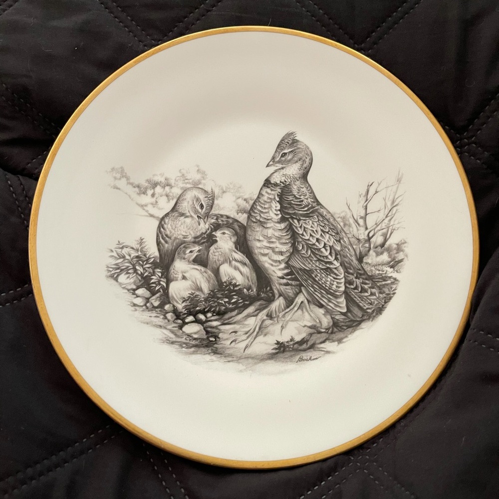 Boehm England bone China plate